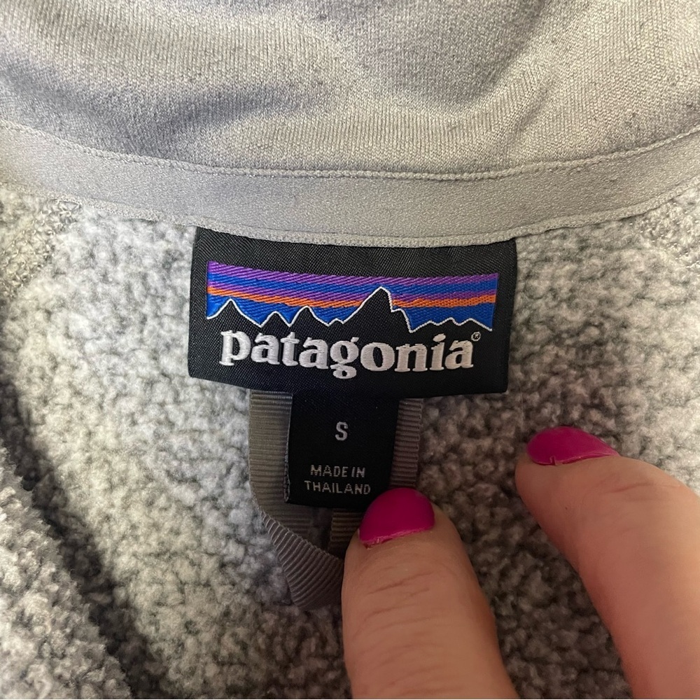 Patagonia Better Sweater Fleece 1/4 Zip Pullover Women's Small Gray Jacket Top - Picture 6 of 10